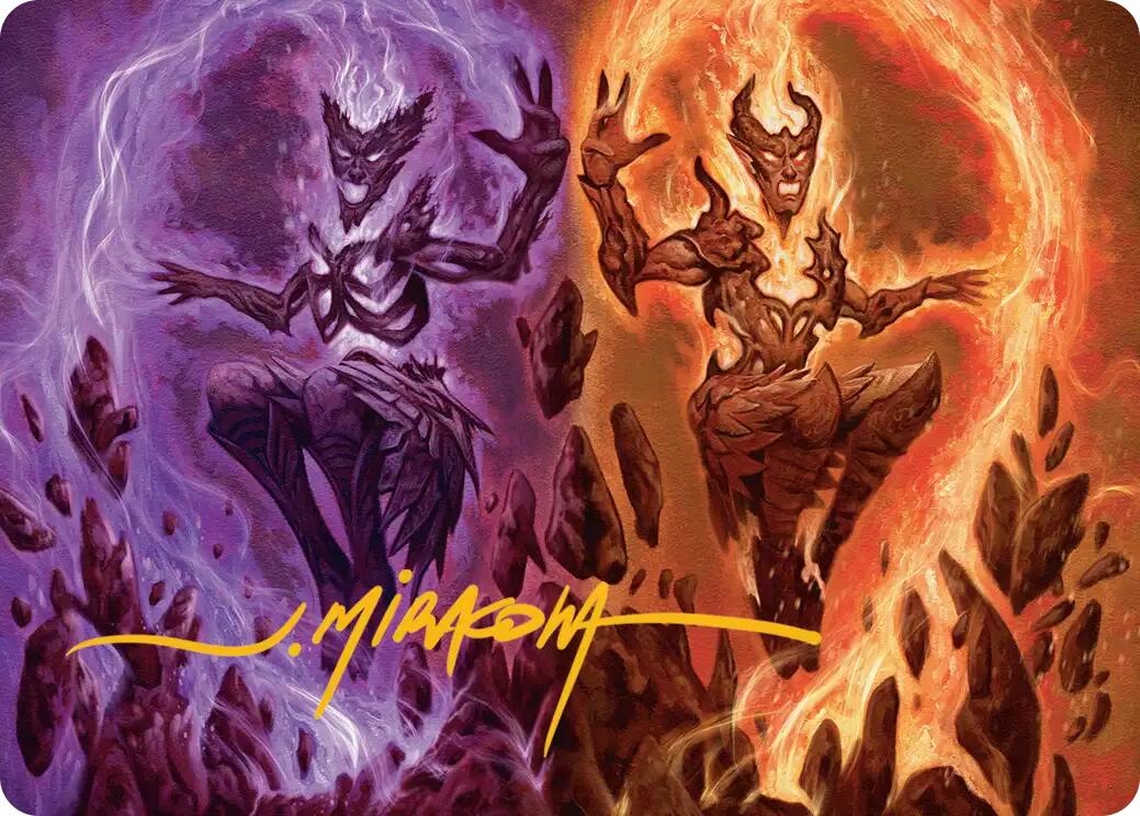 Fire Covenant Art Card (Gold-Stamped Signature) [Lorwyn Eclipsed Art Series] | Odin's Place