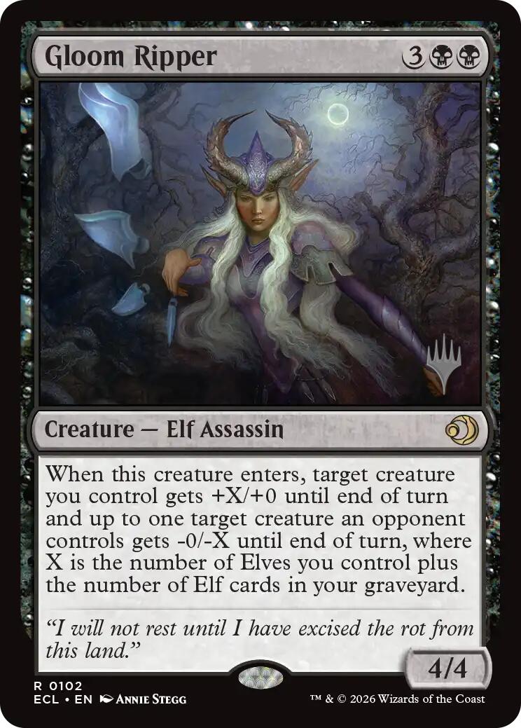 Gloom Ripper [Lorwyn Eclipsed Promos] | Odin's Place