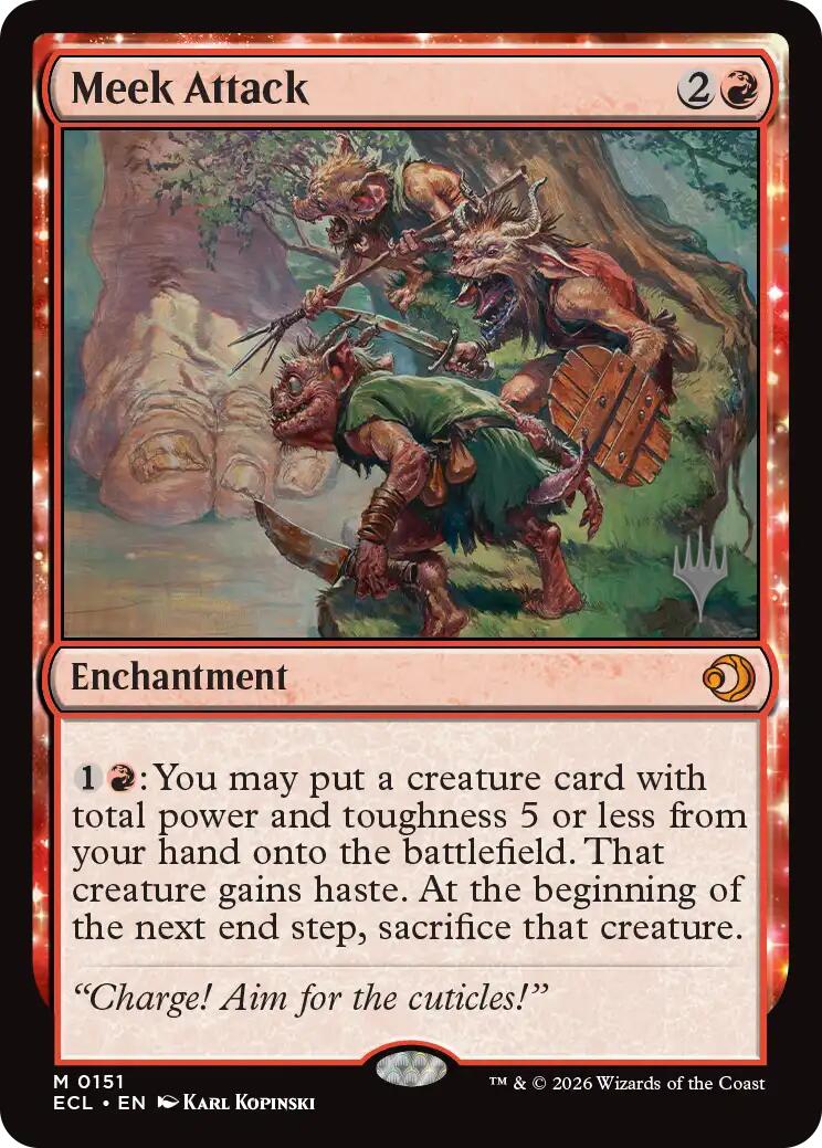 Meek Attack [Lorwyn Eclipsed Promos] | Odin's Place