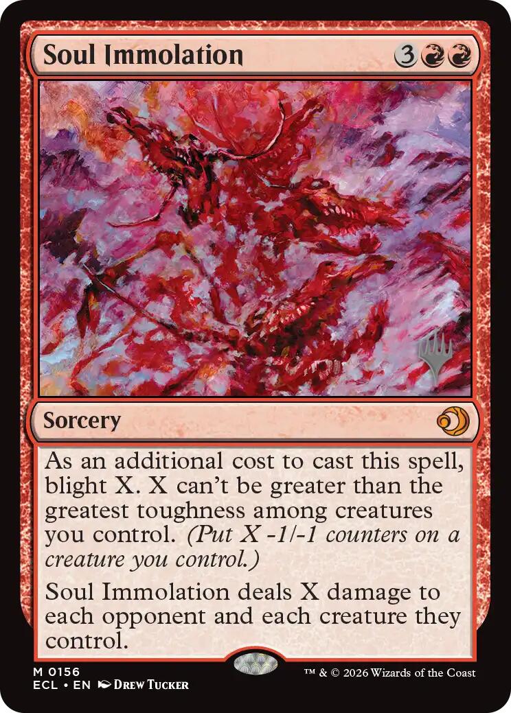 Soul Immolation [Lorwyn Eclipsed Promos] | Odin's Place