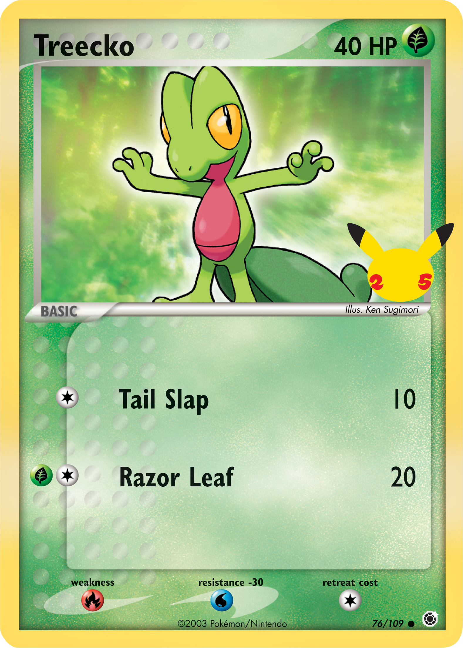 Treecko (76/109) (Jumbo Card) [First Partner Pack] | Odin's Place