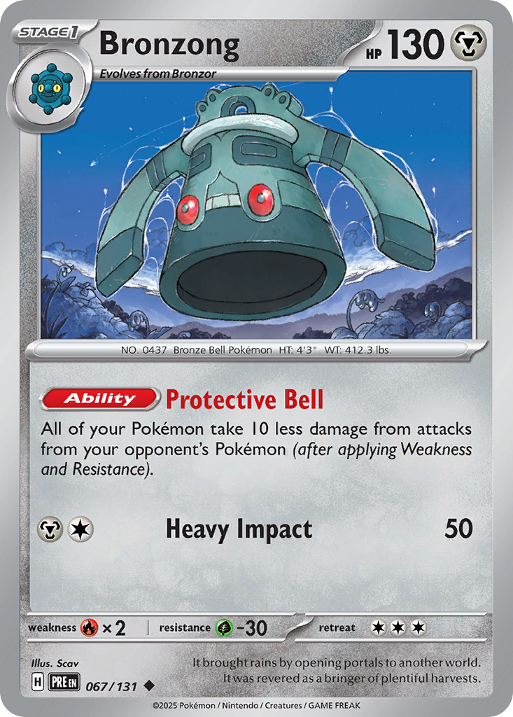 Bronzong (067/131) (Master Ball Pattern) [Scarlet & Violet: Prismatic Evolutions] | Odin's Place