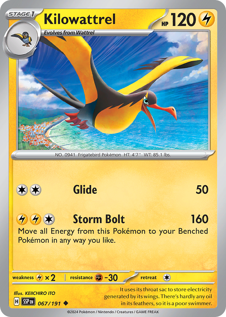 Kilowattrel (067/191) [Scarlet & Violet: Surging Sparks] | Odin's Place