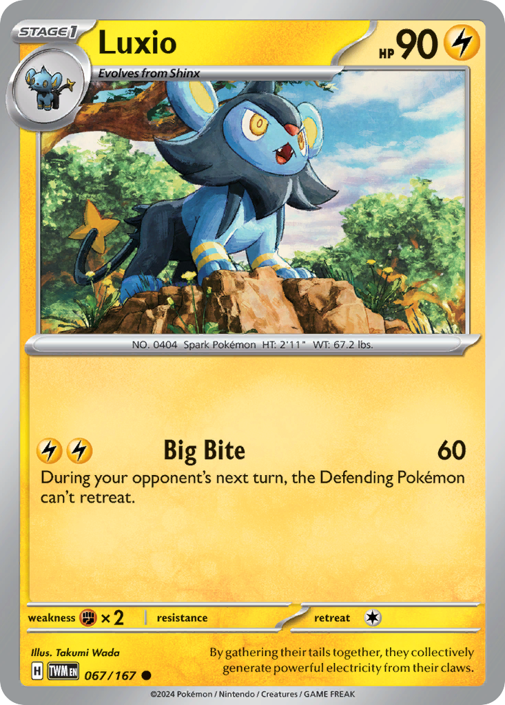 Luxio (067/167) [Scarlet & Violet: Twilight Masquerade] | Odin's Place