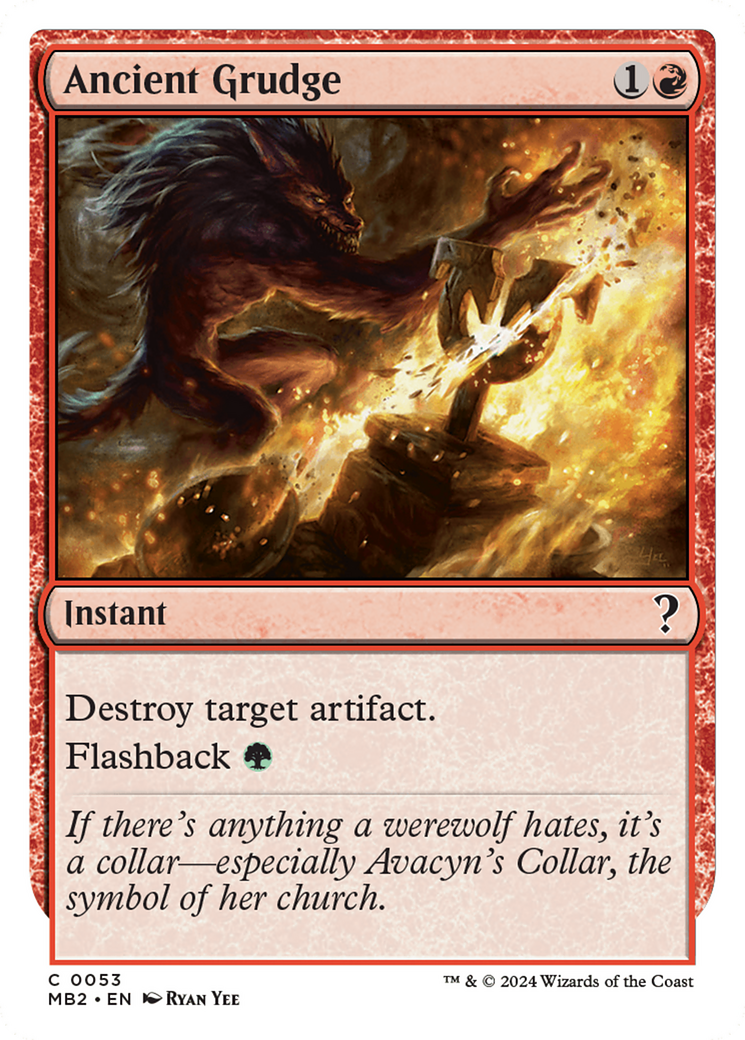 Ancient Grudge (White Border) [Mystery Booster 2] | Odin's Place