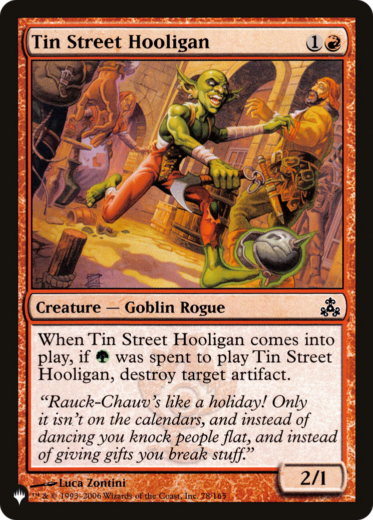 Tin Street Hooligan [The List] | Odin's Place