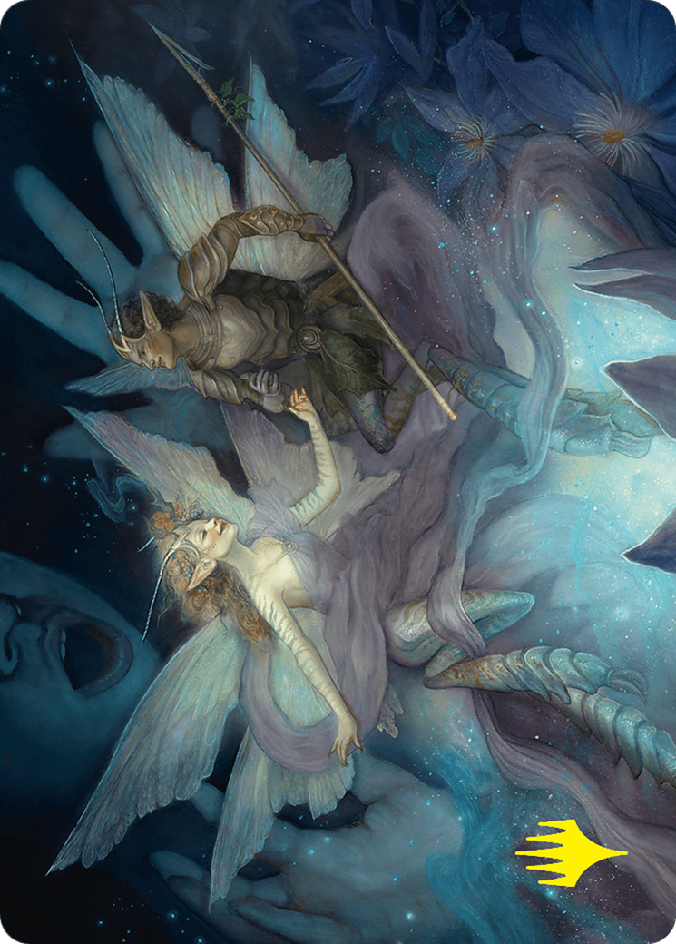 Faebloom Trick Art Card (6/54) (Gold-Stamped Signature) [Foundations Art Series] | Odin's Place