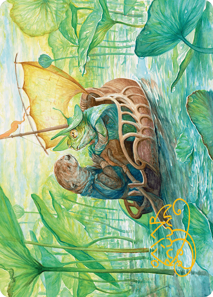 Run Away Together Art Card (Gold-Stamped Signature) [Bloomburrow Art Series] | Odin's Place