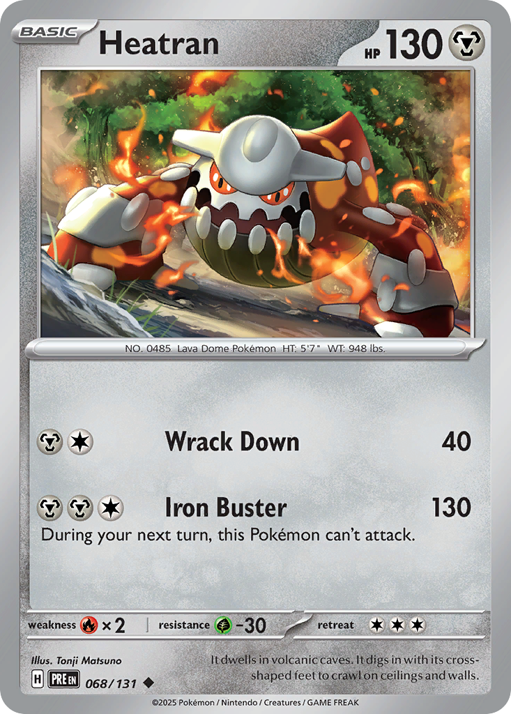 Heatran (068/131) (Master Ball Pattern) [Scarlet & Violet: Prismatic Evolutions] | Odin's Place