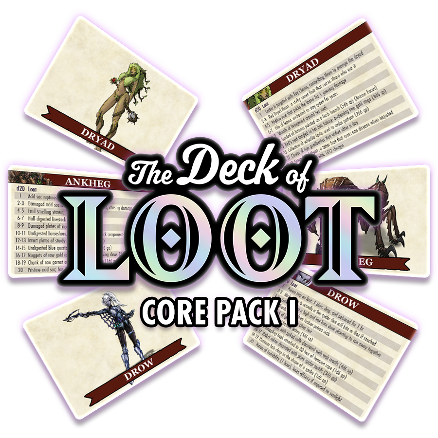 The Deck of Loot: Core Pack 1 - CR 0-6 | Odin's Place