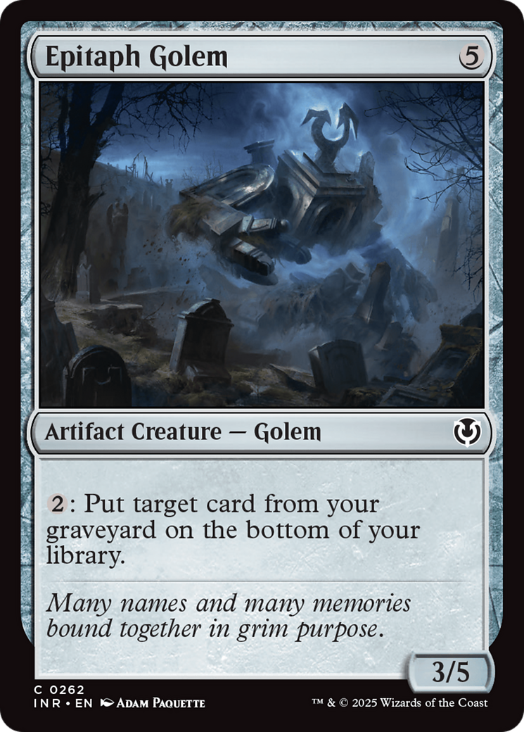 Epitaph Golem [Innistrad Remastered] | Odin's Place