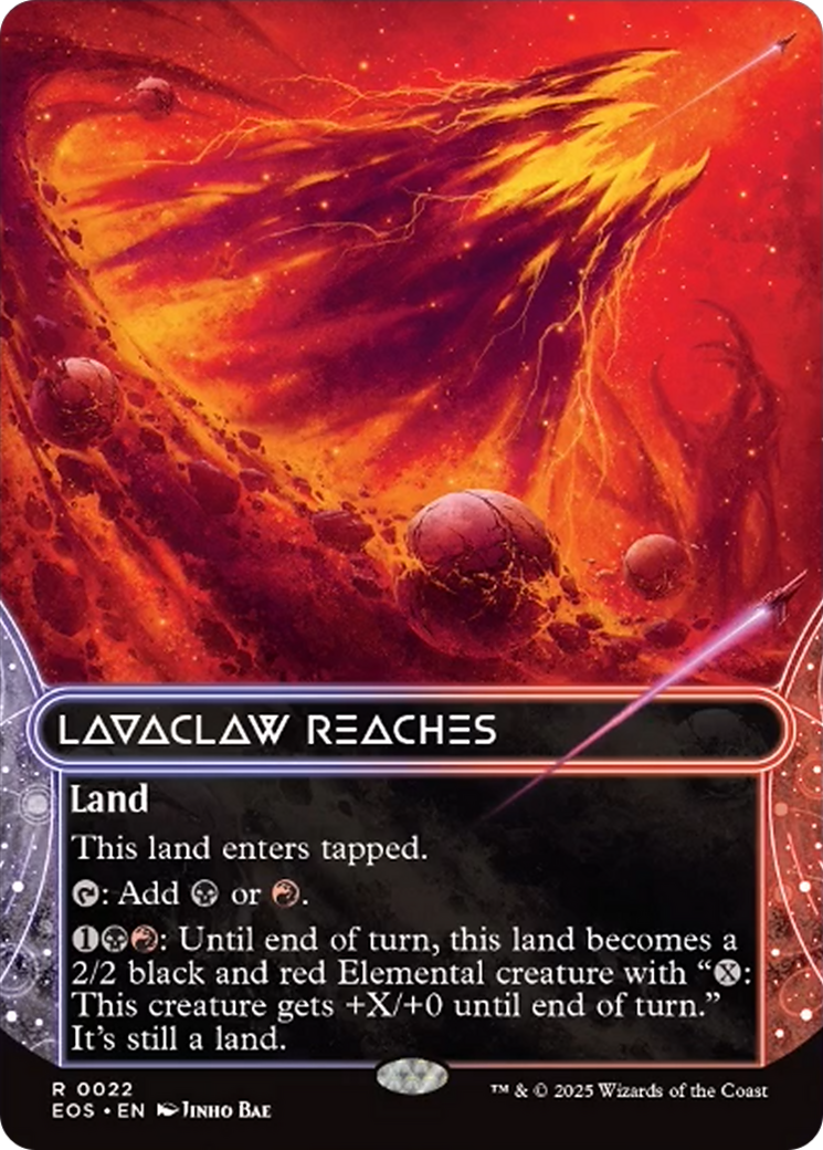 Lavaclaw Reaches (0022) (Borderless) [Edge of Eternities: Stellar Sights] | Odin's Place