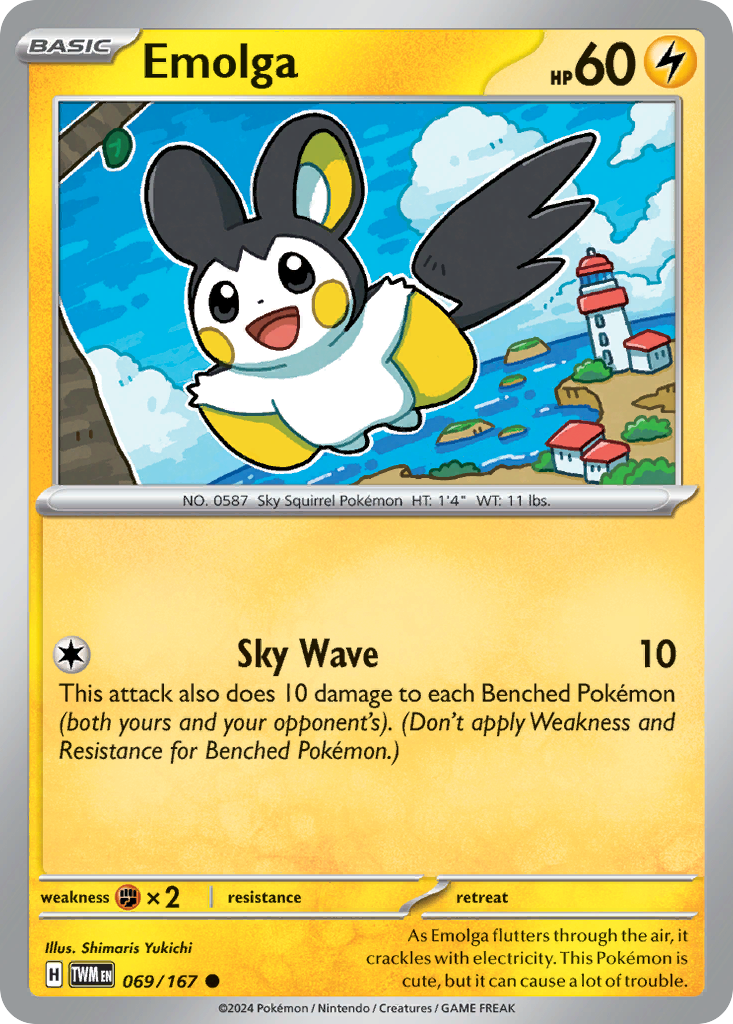 Emolga (069/167) [Scarlet & Violet: Twilight Masquerade] | Odin's Place