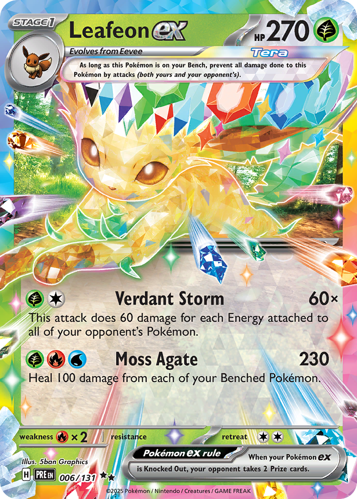 Leafeon ex (006/131) [Scarlet & Violet: Prismatic Evolutions] | Odin's Place