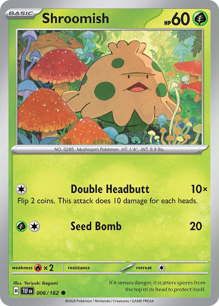 Shroomish (006/162) [Scarlet & Violet: Temporal Forces] | Odin's Place