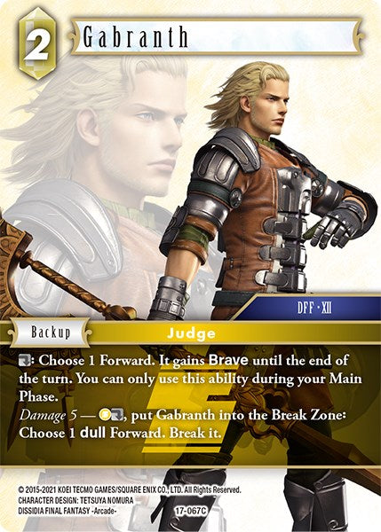 Gabranth [Rebellion's Call] | Odin's Place