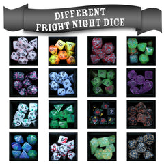 1985 Games: Fright Night Mystery Dice – Spooky Dice, Pin and Sticker Blind Bag | Odin's Place