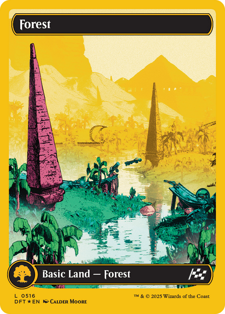 Forest (0516) (First-Place Foil) [Aetherdrift] | Odin's Place
