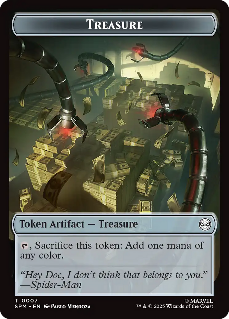 Human Citizen // Treasure Double-Sided Token [Marvel's Spider-Man Tokens] | Odin's Place