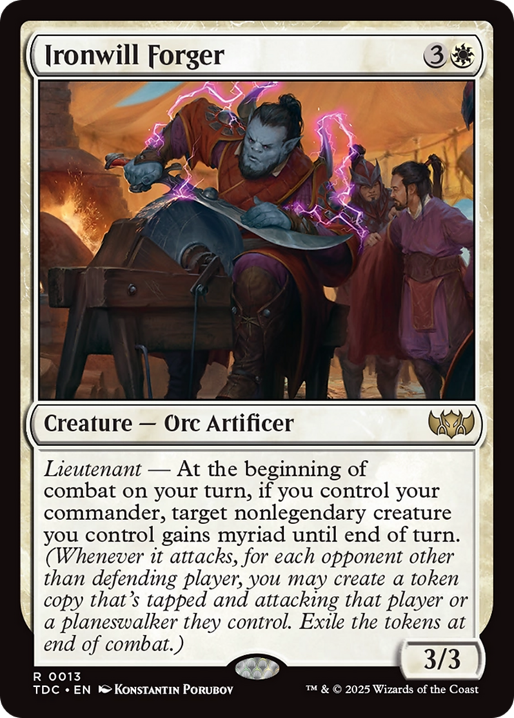 Ironwill Forger [Tarkir: Dragonstorm Commander] | Odin's Place