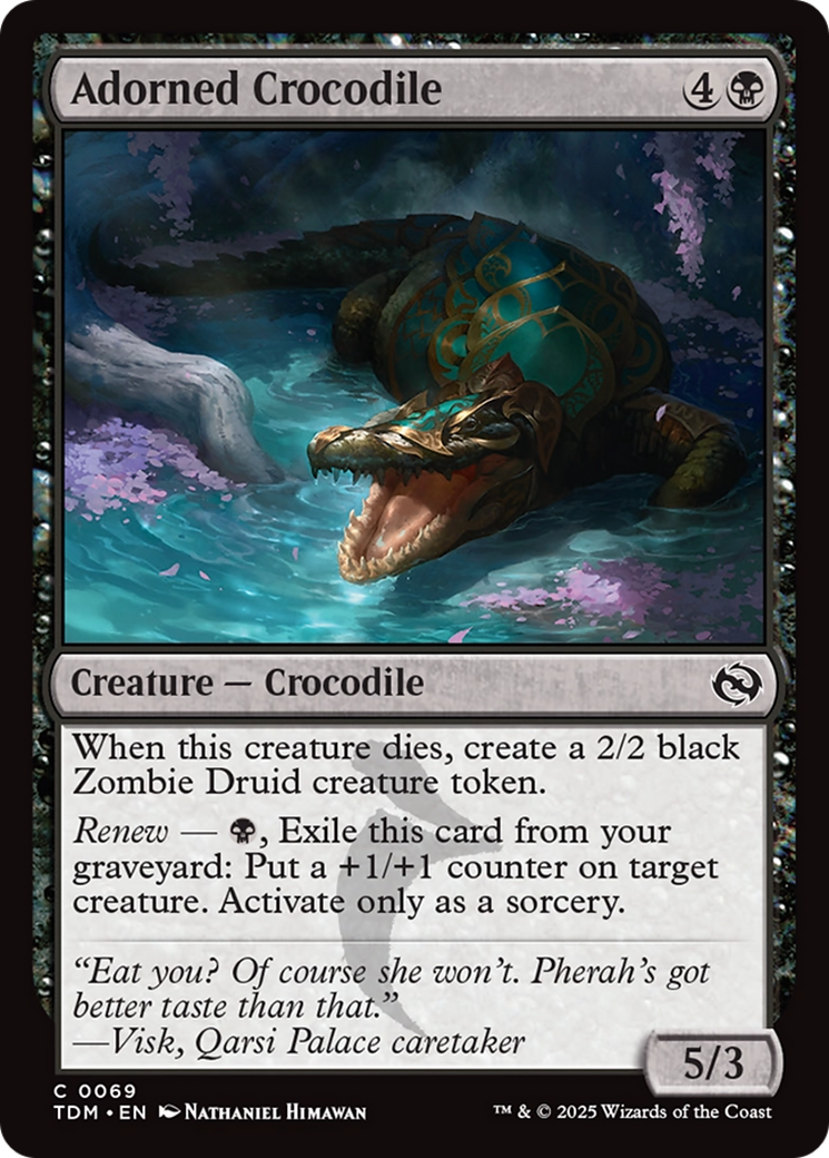 Adorned Crocodile [Tarkir: Dragonstorm] | Odin's Place