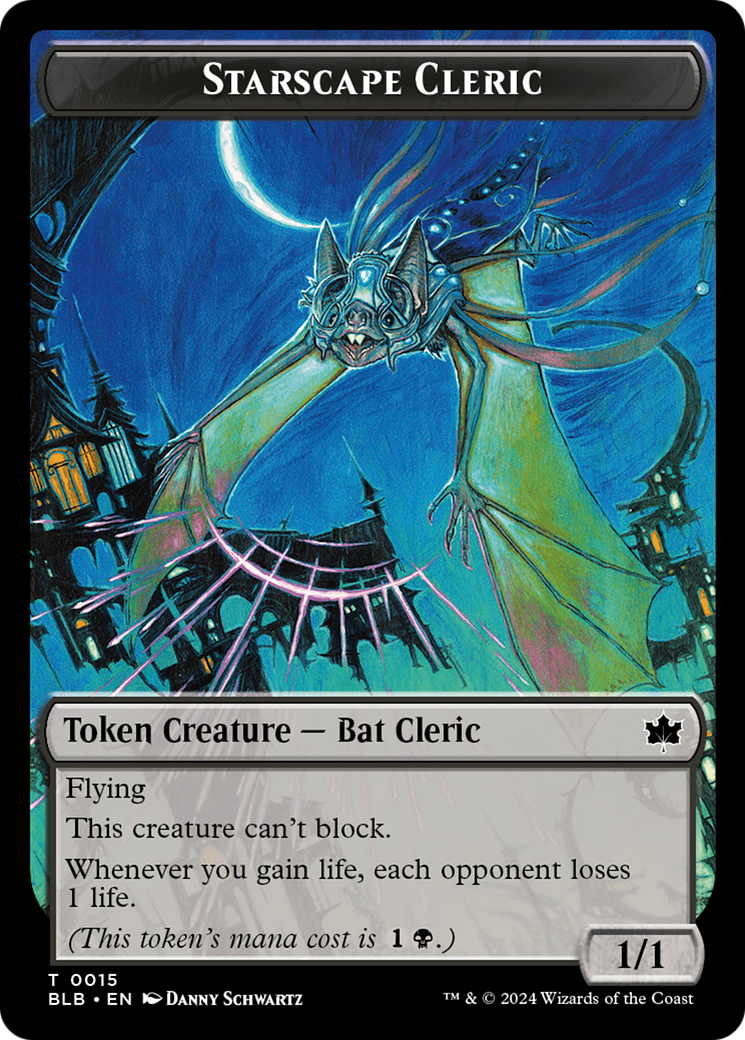 Squirrel // Starscape Cleric Double-Sided Token [Bloomburrow Tokens] | Odin's Place