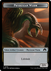 Phyrexian Germ // Phyrexian Wurm (0018) Double-Sided Token [Modern Horizons 3 Tokens] | Odin's Place