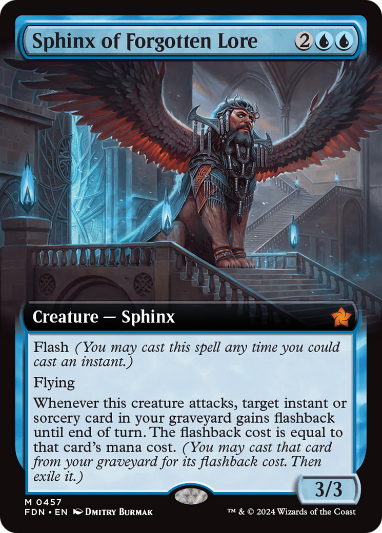 Sphinx of Forgotten Lore (Extended Art) [Foundations] | Odin's Place