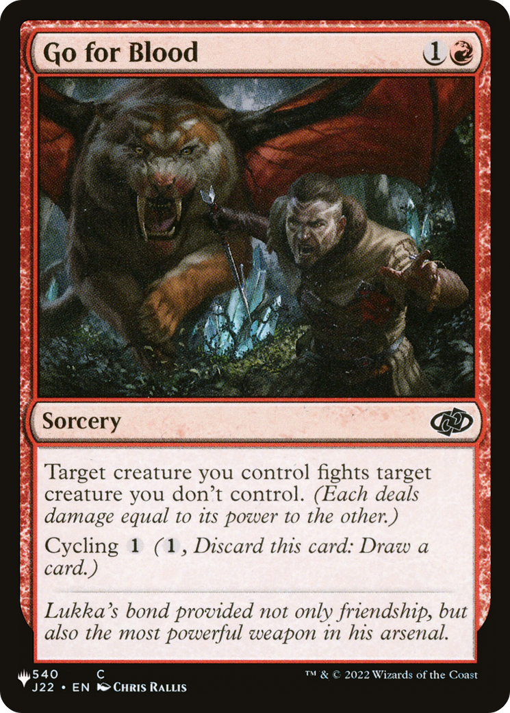 Go for Blood [The List] | Odin's Place