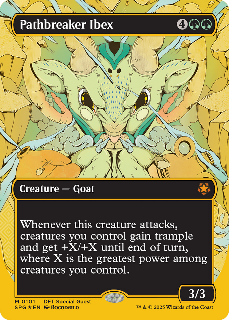 Pathbreaker Ibex (Borderless) (First-Place Foil) [Aetherdrift Special Guests] | Odin's Place