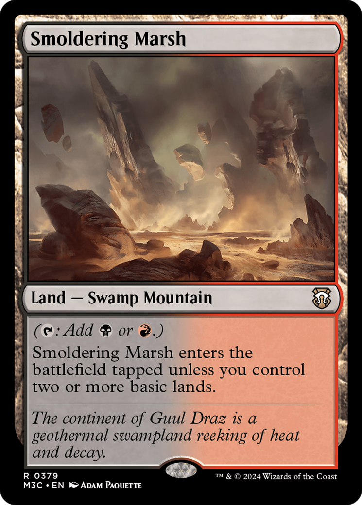 Smoldering Marsh (Ripple Foil) [Modern Horizons 3 Commander] | Odin's Place