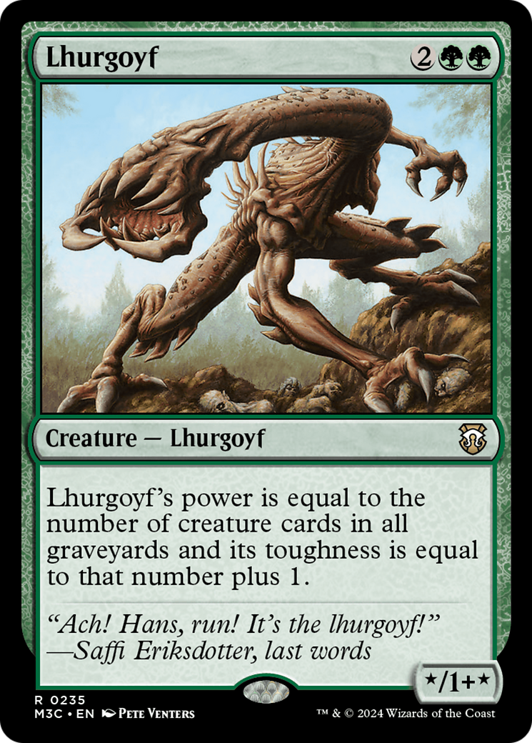 Lhurgoyf (Ripple Foil) [Modern Horizons 3 Commander] | Odin's Place