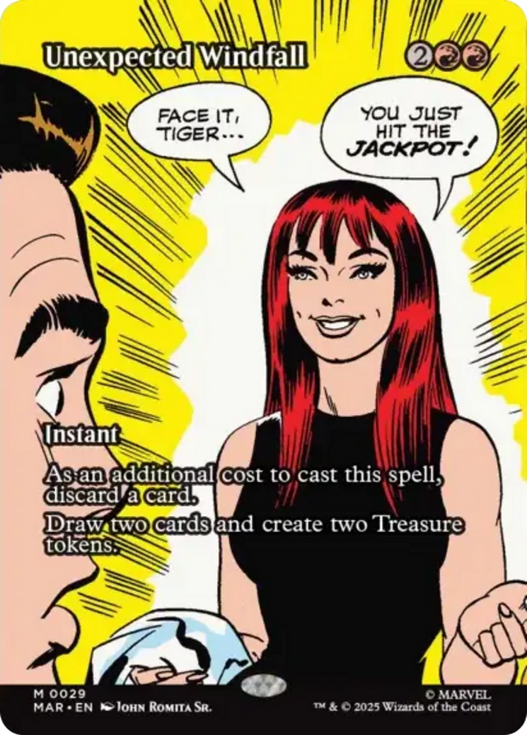 Unexpected Windfall (Borderless) [Marvel's Spider-Man: Eternal-Legal] | Odin's Place