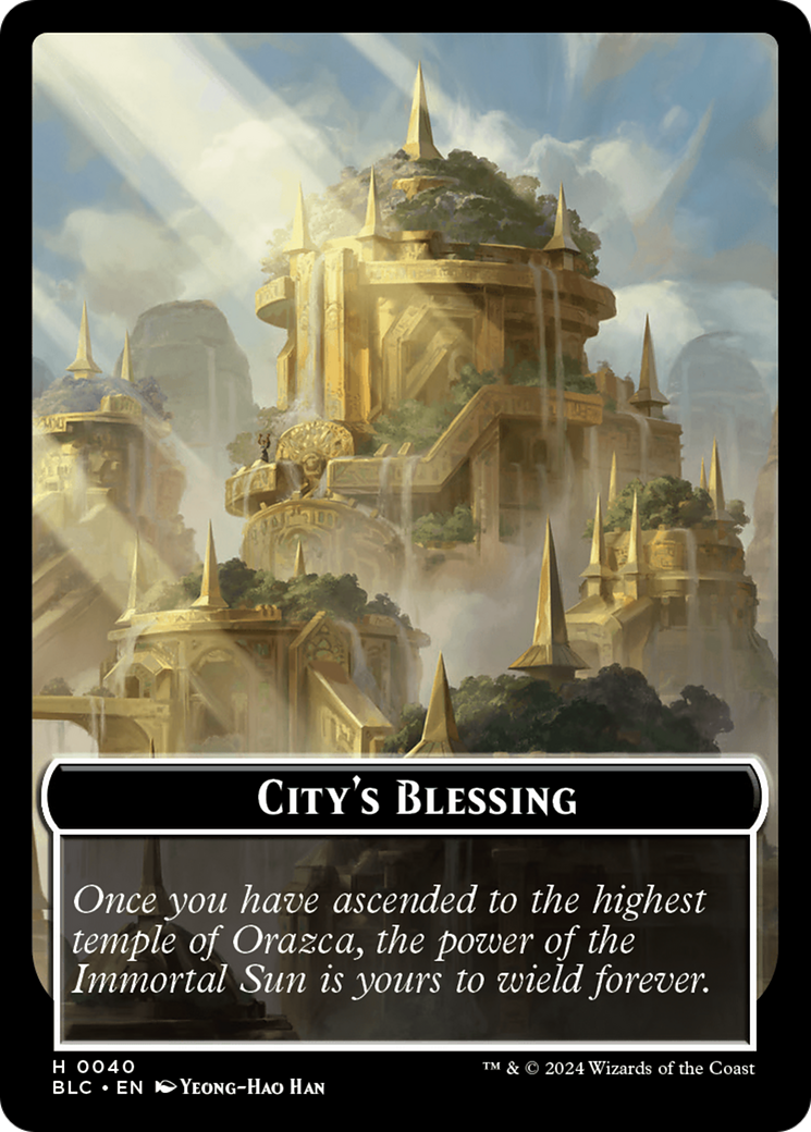 Hamster // City's Blessing Double-Sided Token [Bloomburrow Commander Tokens] | Odin's Place