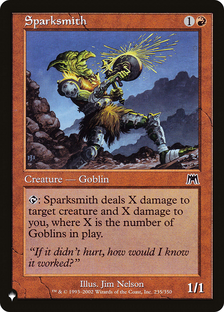 Sparksmith [The List] | Odin's Place