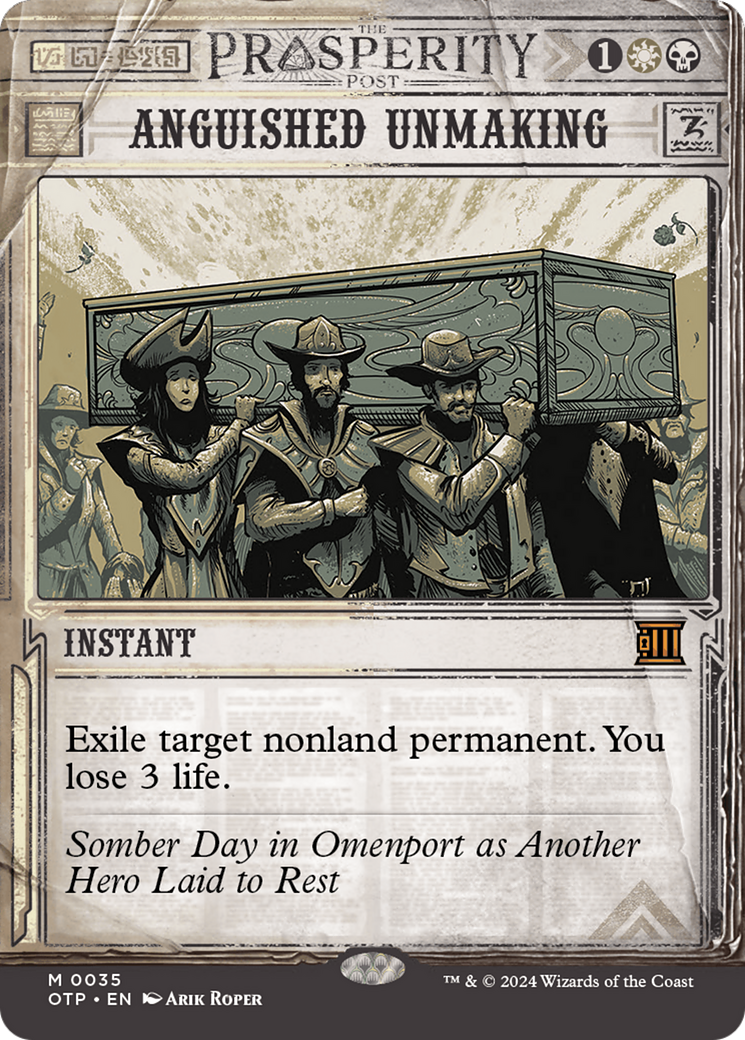 Anguished Unmaking [Outlaws of Thunder Junction: Breaking News] | Odin's Place