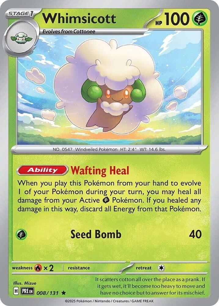 Whimsicott (008/131) [Scarlet & Violet: Prismatic Evolutions] | Odin's Place