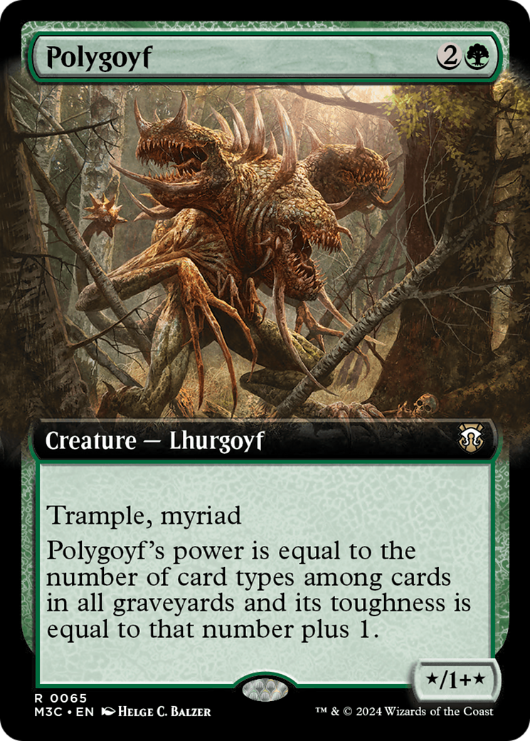 Polygoyf (Extended Art) [Modern Horizons 3 Commander] | Odin's Place