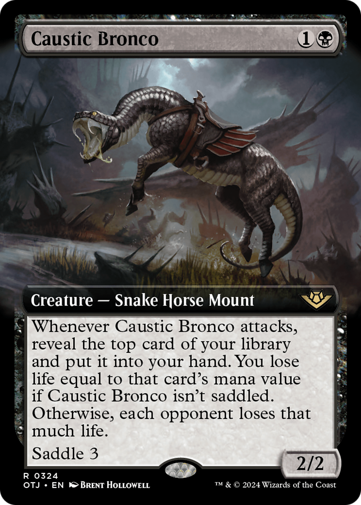 Caustic Bronco (Extended Art) [Outlaws of Thunder Junction] | Odin's Place