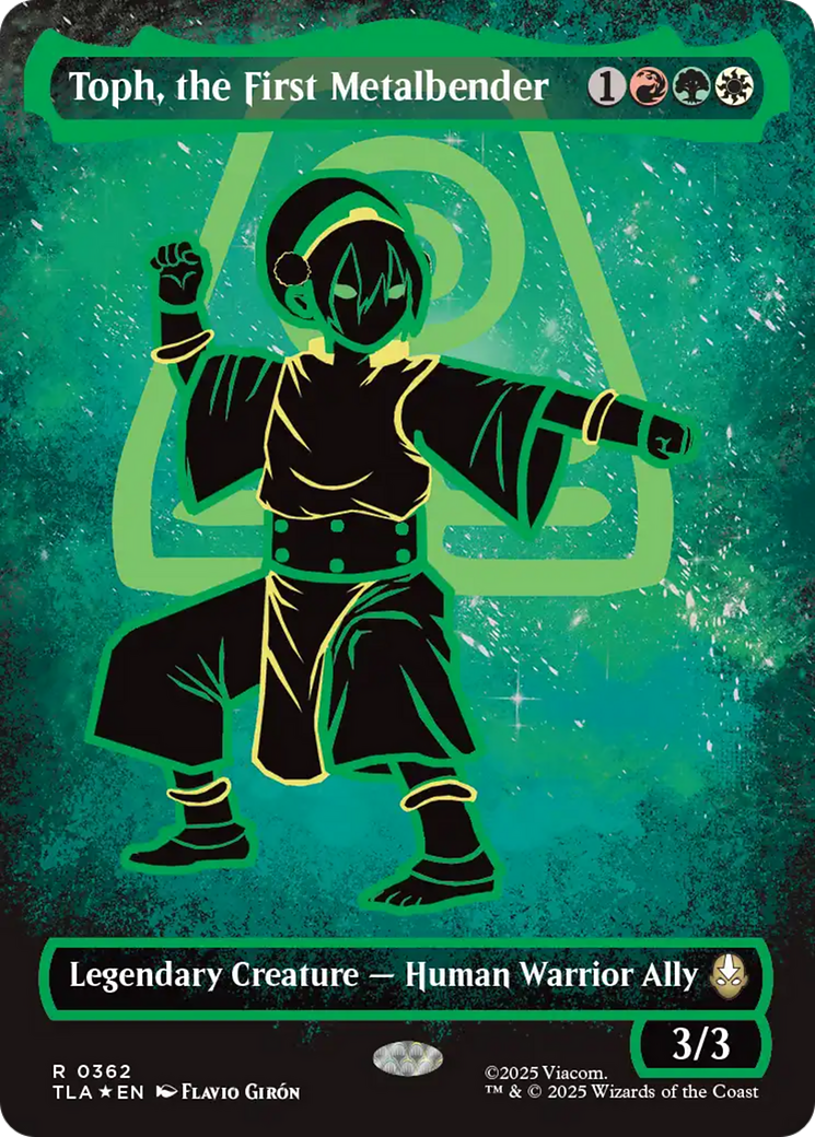 Toph, the First Metalbender (Borderless) (Neon Ink Foil) [Avatar: The Last Airbender] | Odin's Place