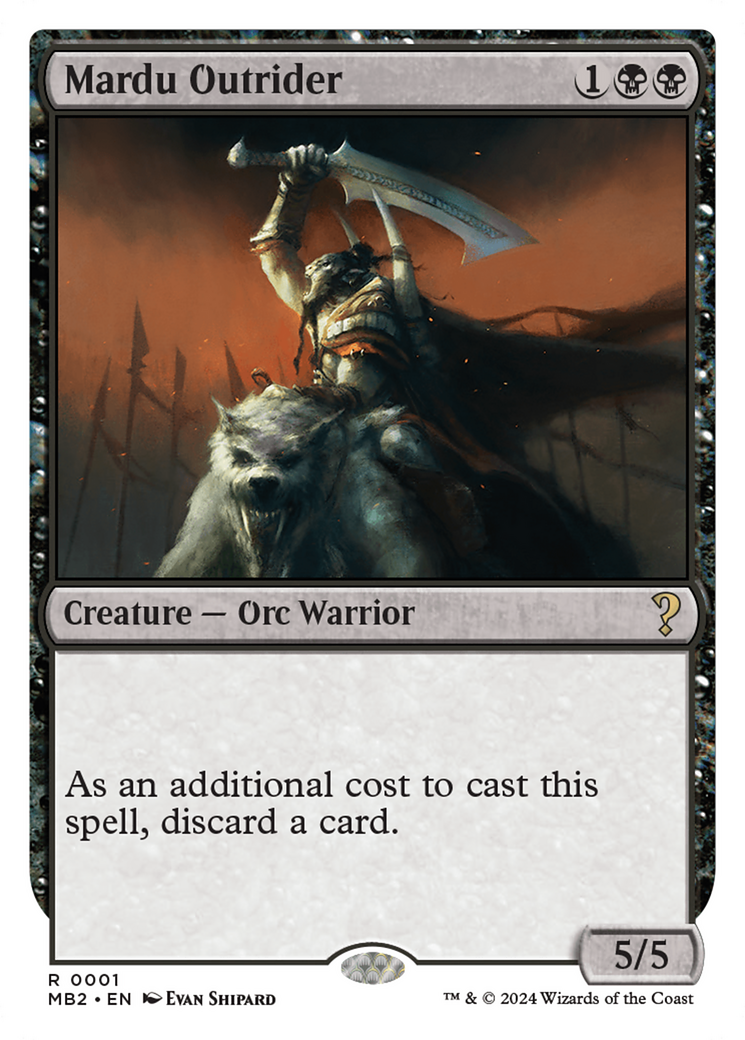 Mardu Outrider (White Border) [Mystery Booster 2] | Odin's Place