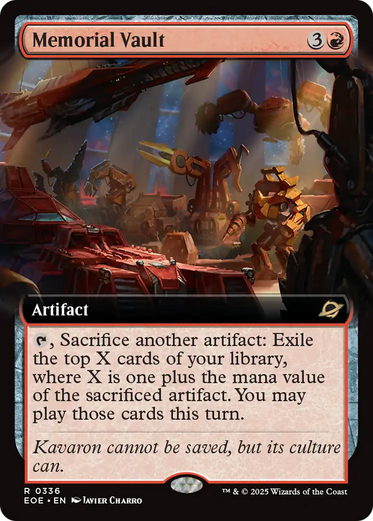 Memorial Vault (Extended Art) [Edge of Eternities] | Odin's Place