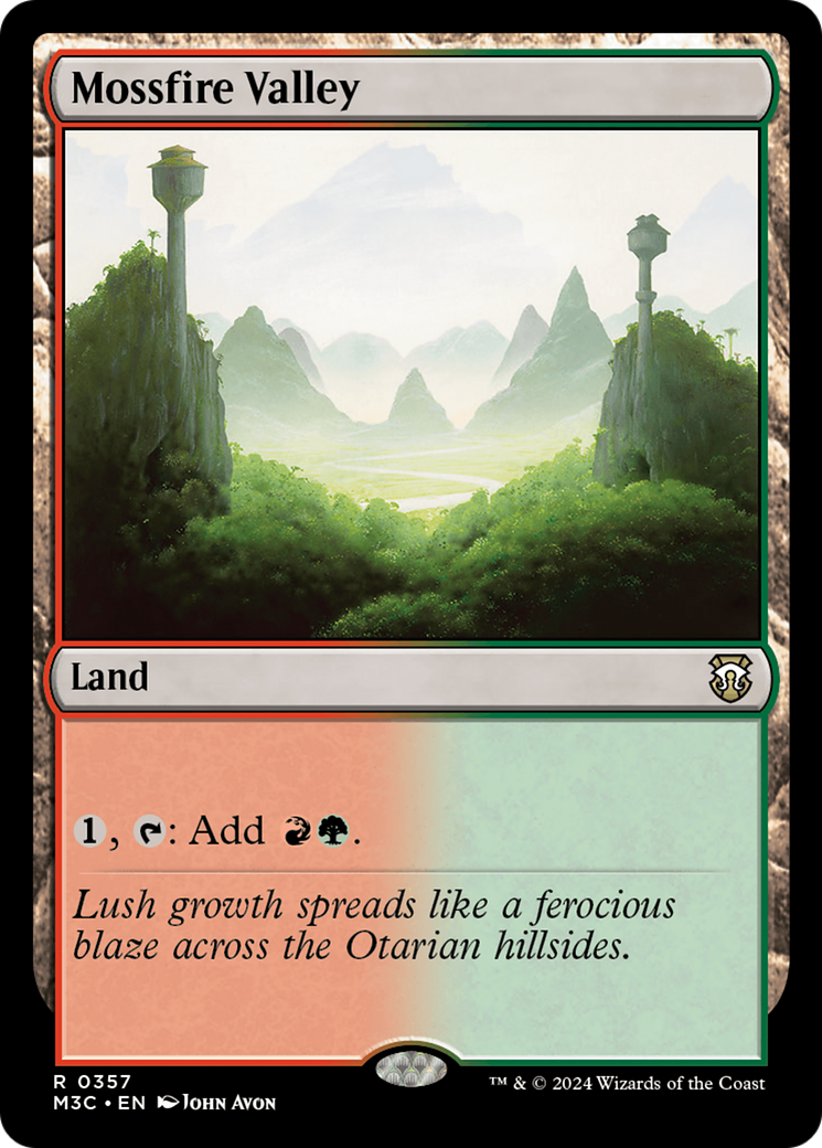 Mossfire Valley (Ripple Foil) [Modern Horizons 3 Commander] | Odin's Place