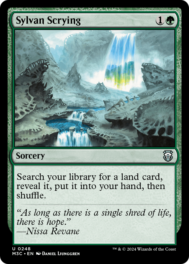 Sylvan Scrying (Ripple Foil) [Modern Horizons 3 Commander] | Odin's Place