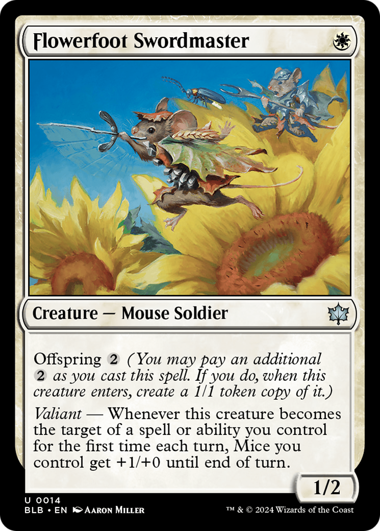 Flowerfoot Swordmaster [Bloomburrow] | Odin's Place