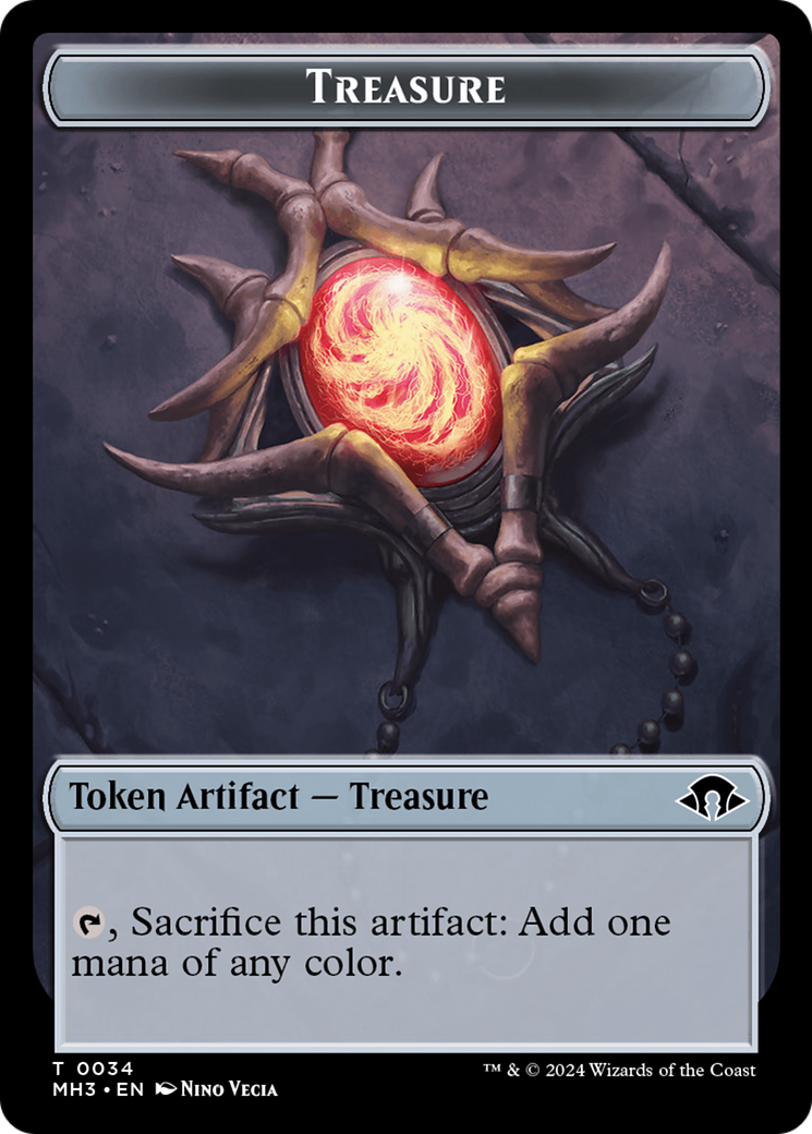 Treasure // Energy Reserve Double-Sided Token [Modern Horizons 3 Tokens] | Odin's Place