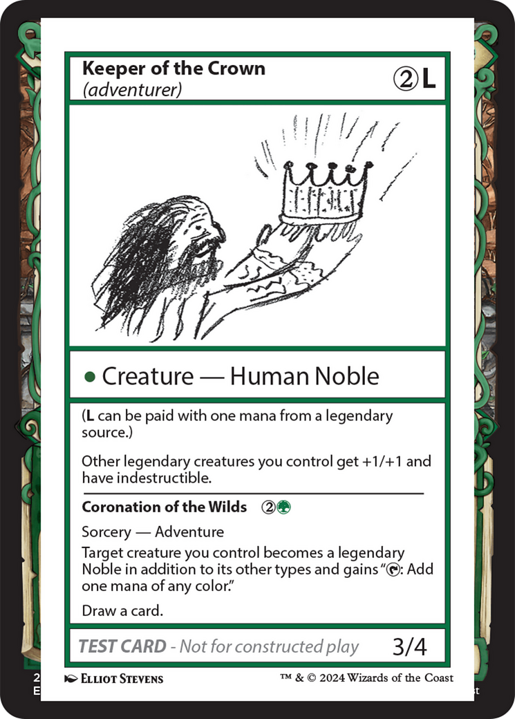 Keeper of the Crown (adventurer) [Mystery Booster 2 Playtest Cards] | Odin's Place