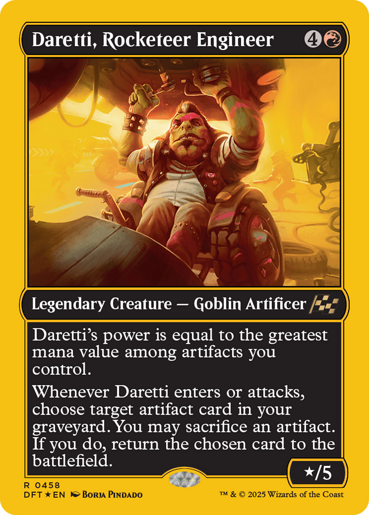 Daretti, Rocketeer Engineer (First-Place Foil) [Aetherdrift] | Odin's Place