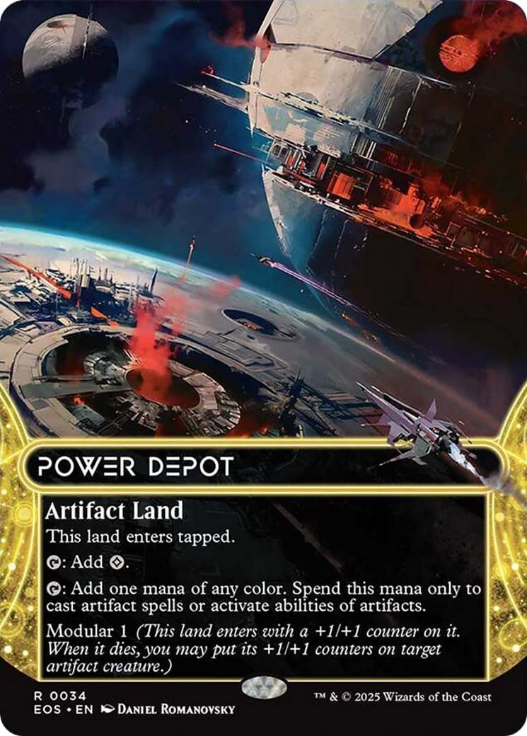 Power Depot (0034) (Borderless) [Edge of Eternities: Stellar Sights] | Odin's Place