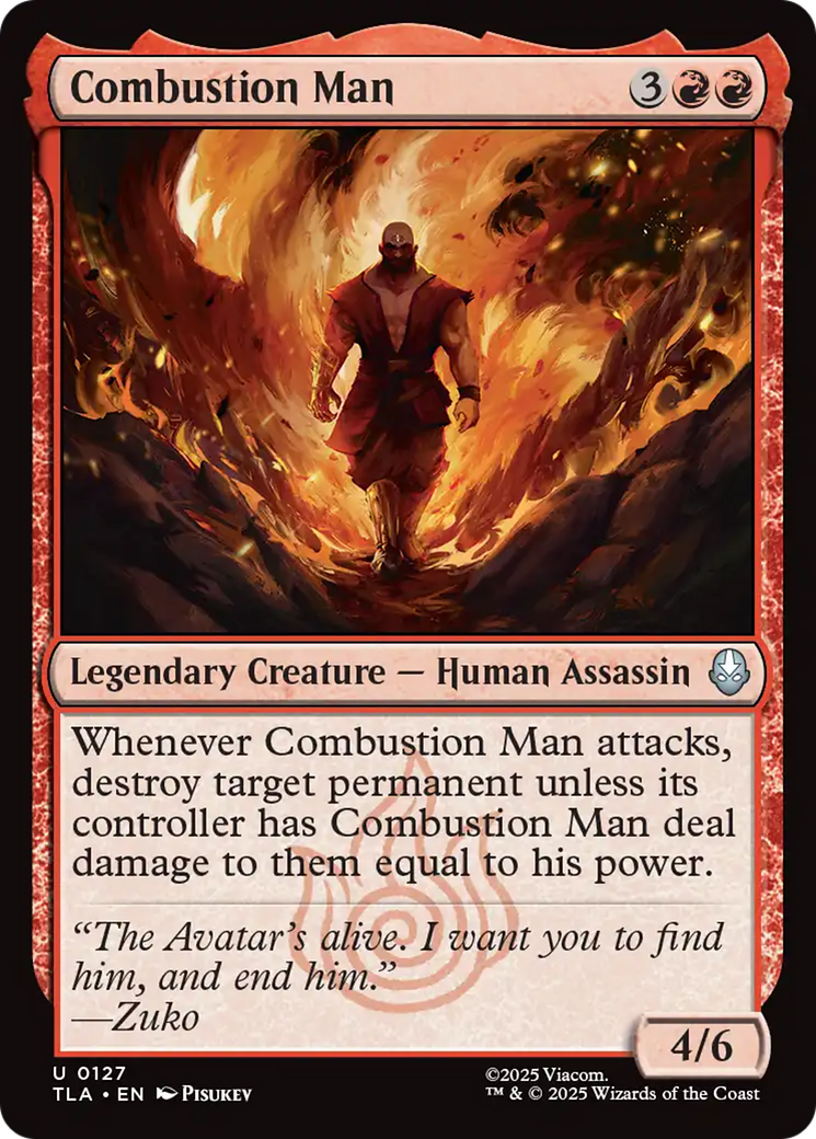 Combustion Man [Avatar: The Last Airbender] | Odin's Place